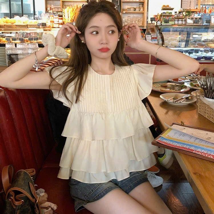  Áo Xếp Tầng Thời Trang 