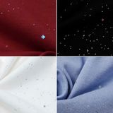  Áo Thun Ngắn Tay Đính Đá Có Rút Hông 