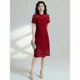  Sườn Xám Gấm Hoa 