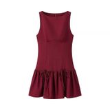  Váy Đỏ Đô Chân Bồng 