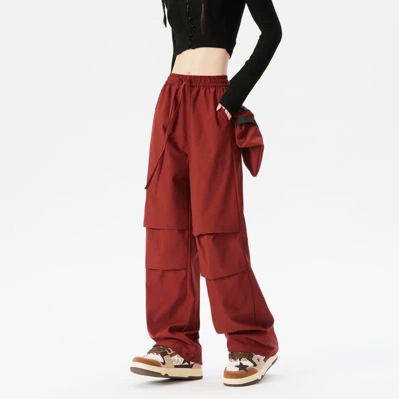  Quần Dù Ống Rộng 