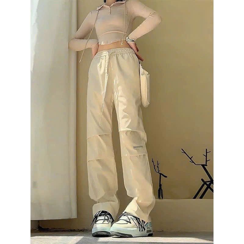  Quần Dù Ống Rộng 