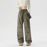  Quần Dù Ống Rộng 