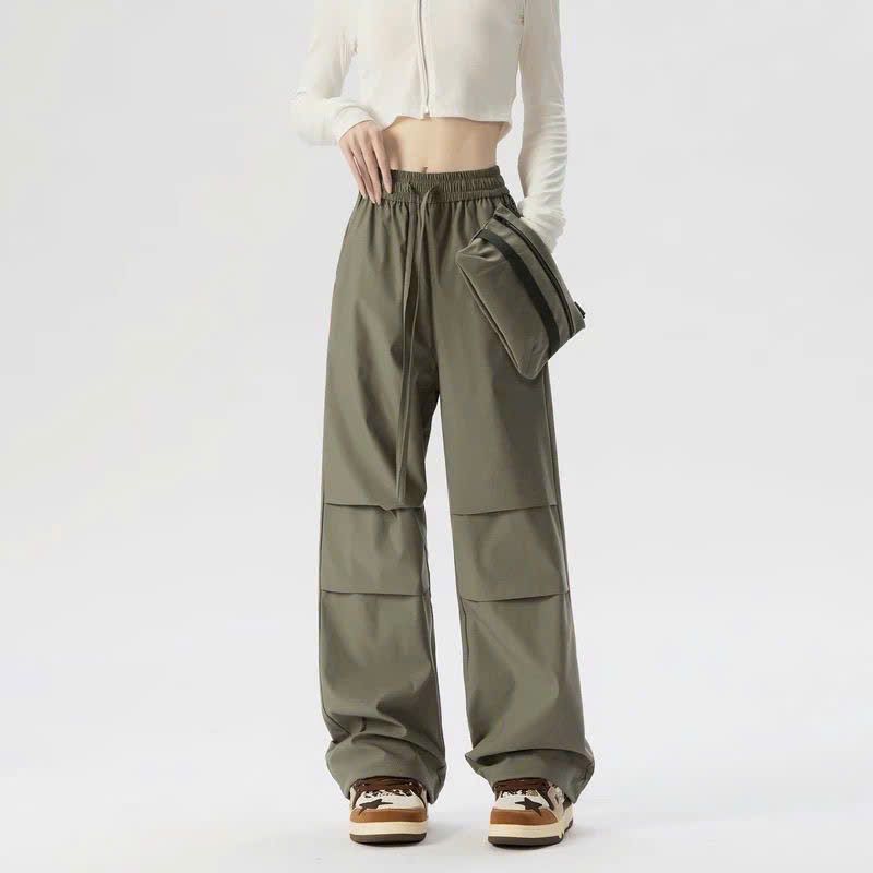  Quần Dù Ống Rộng 