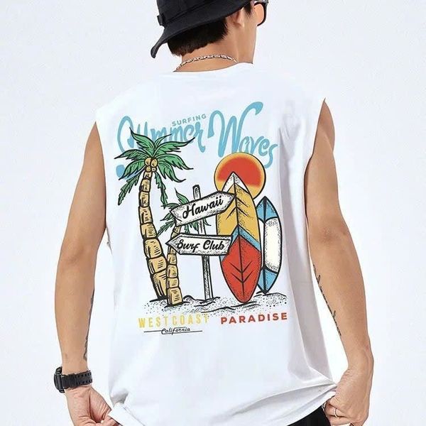  Áo Tank Top Nam Mùa Hè Không Tay 