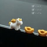  Ngựa + 3 Cục Vàng Trang Trí Xe 