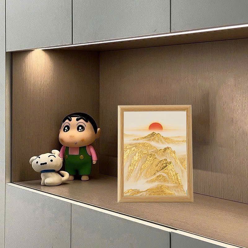  Khung Tranh Núi Dát Vàng Phong Thủy 