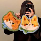  Khăn Tay Hình Mèo Lông Cừu San Hô 