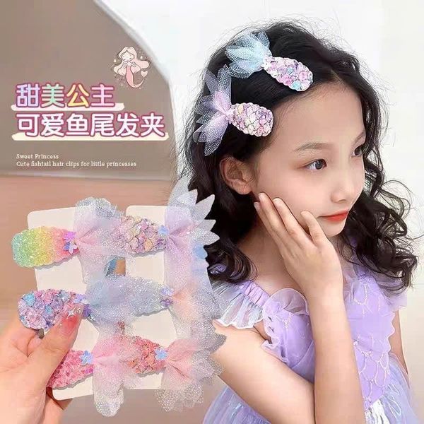  Set 6 Kẹp Tóc Đuôi Cá Dễ Thương 