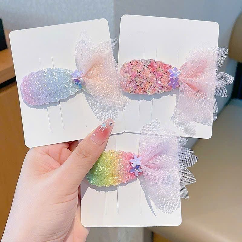  Set 6 Kẹp Tóc Đuôi Cá Dễ Thương 