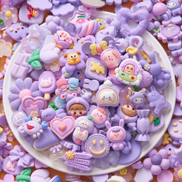  Charm Nhựa Resin 3D Nhiều Mẫu 