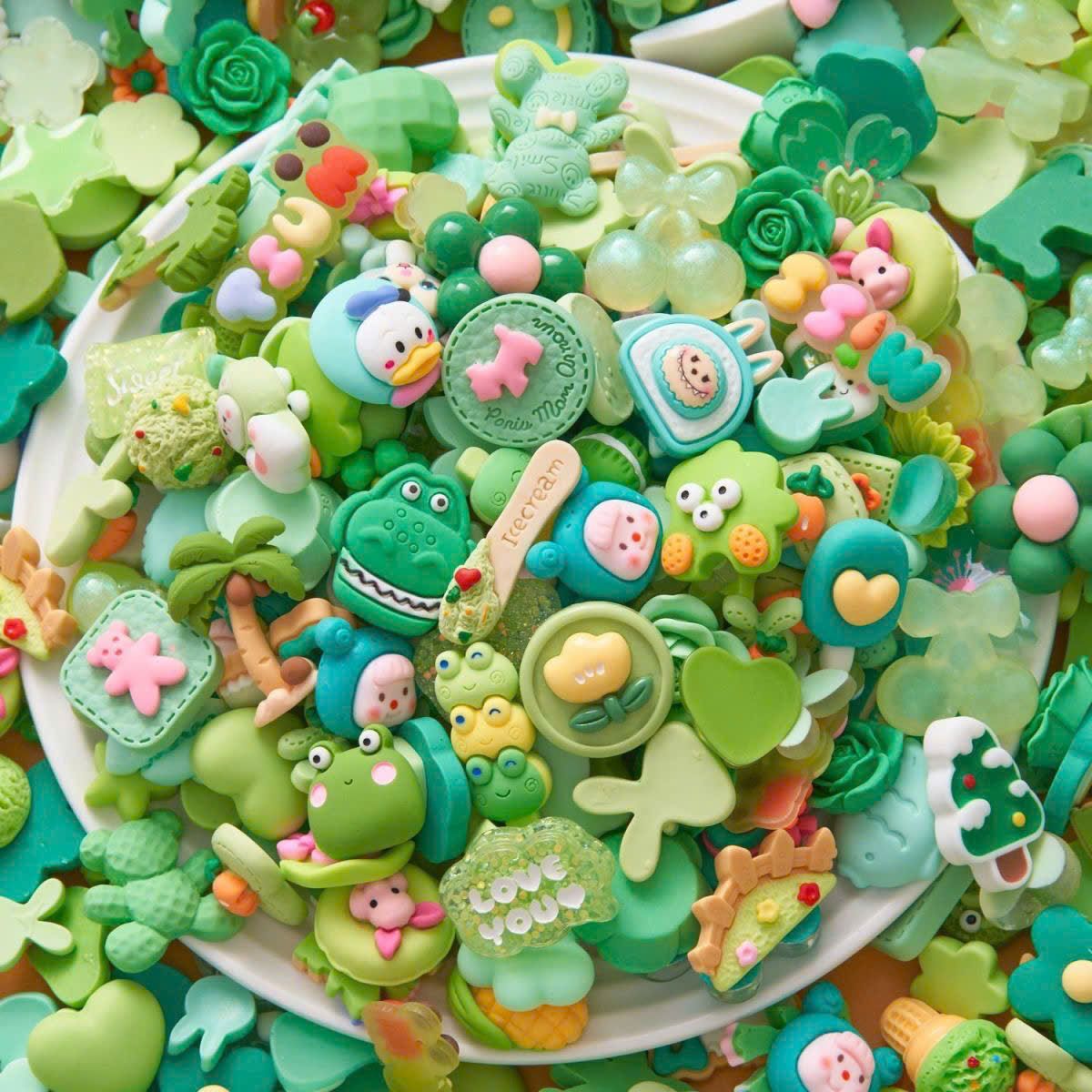  Charm Nhựa Resin 3D Nhiều Mẫu 