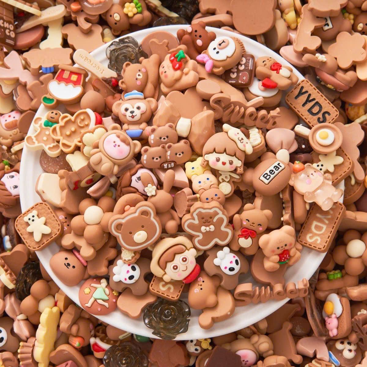  Charm Nhựa Resin 3D Nhiều Mẫu 