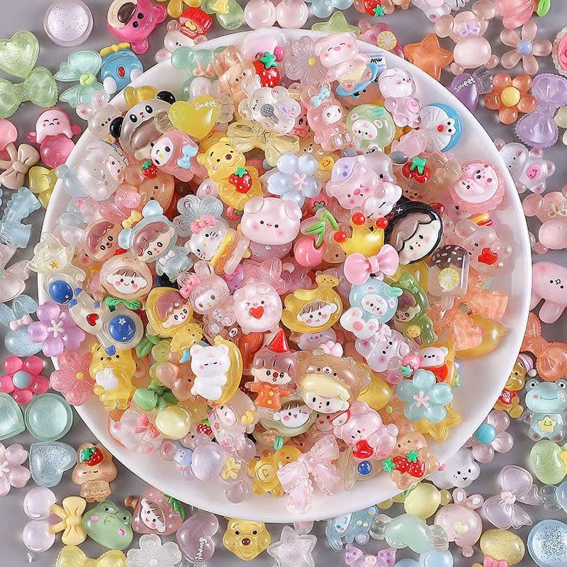  Charm Nhựa Resin 3D Nhiều Mẫu 