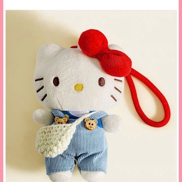  Móc Khóa Gấu Bông Hello Kitty 