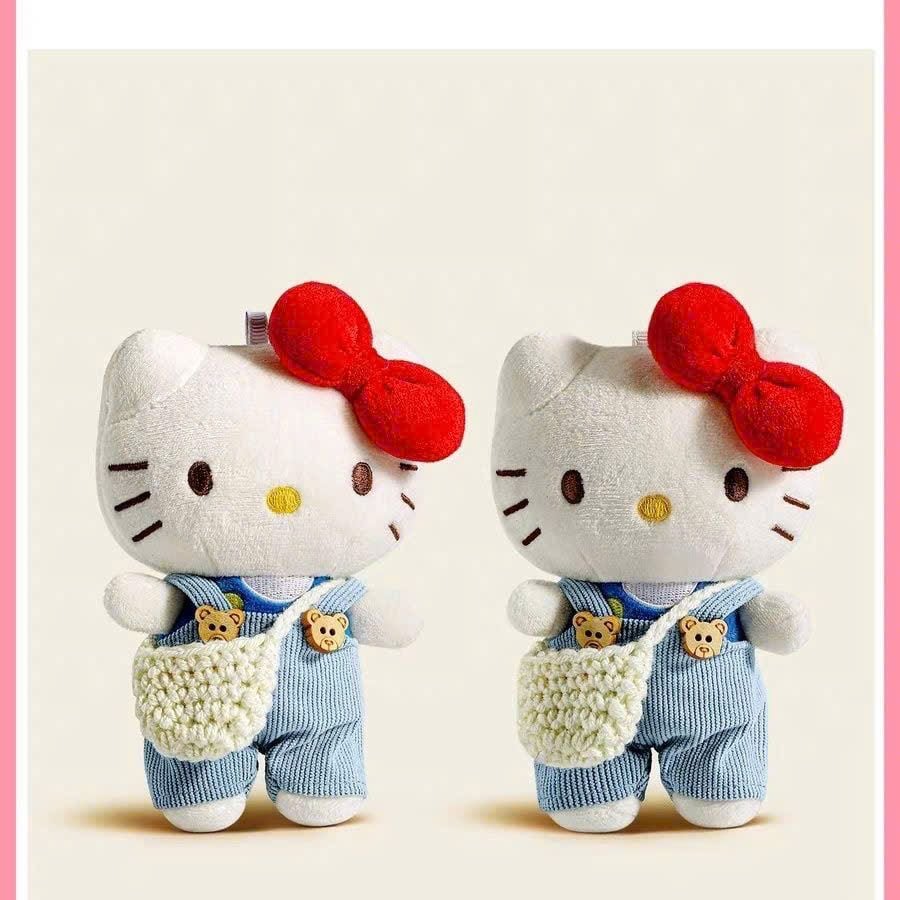  Móc Khóa Gấu Bông Hello Kitty 
