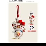  Móc Khóa Gấu Bông Hello Kitty 