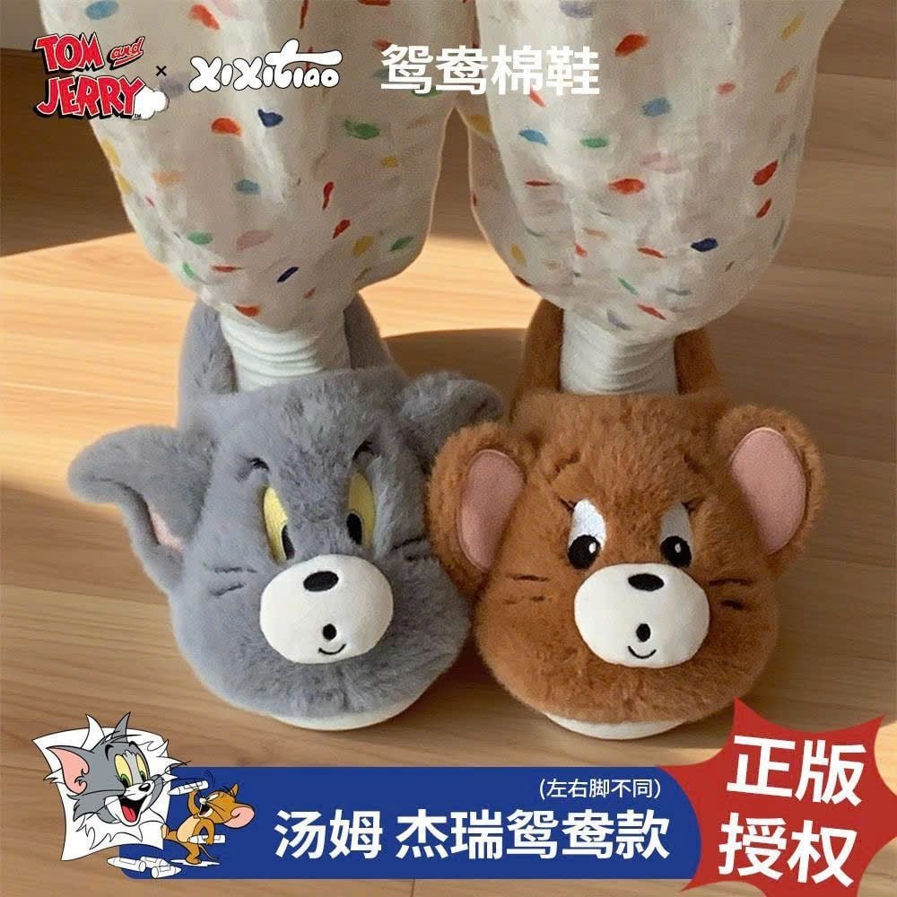  Dép Bông Hình Chú Chuột Tom & Jerry 
