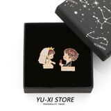  Bộ Huy Hiệu Cài Áo Hình Cặp Đôi 