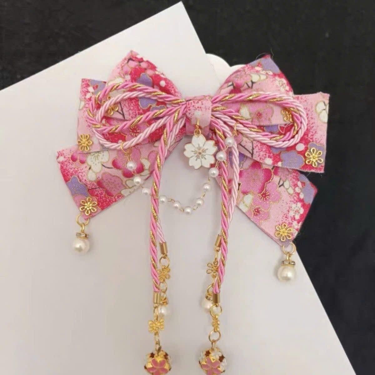  Kẹp Tóc Nơ Phong Cách Lolita Nhật Bản 