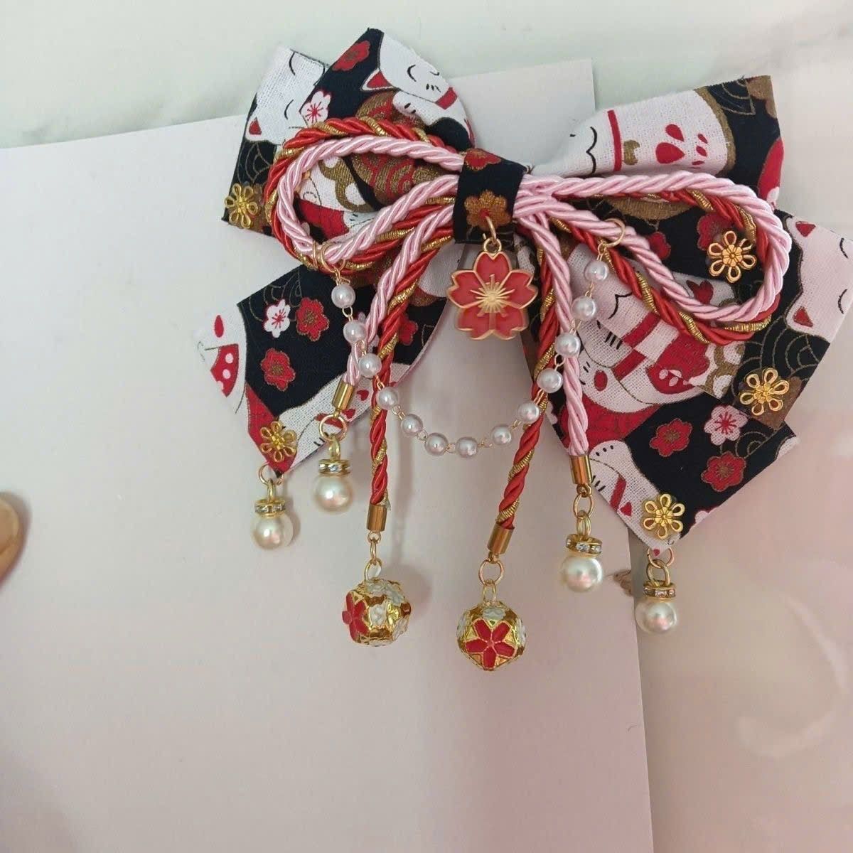  Kẹp Tóc Nơ Phong Cách Lolita Nhật Bản 
