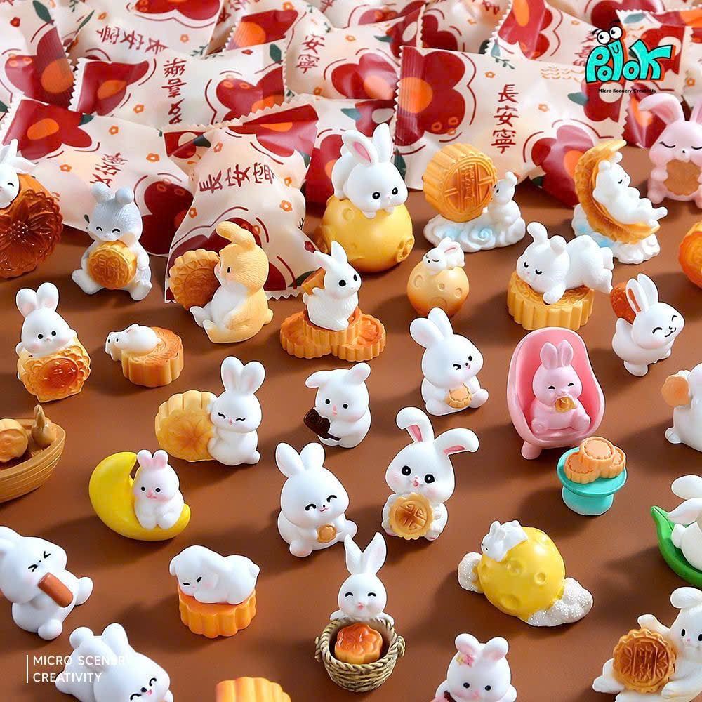 Túi Mù Thỏ Và Bánh Dễ Thương Để Bàn 