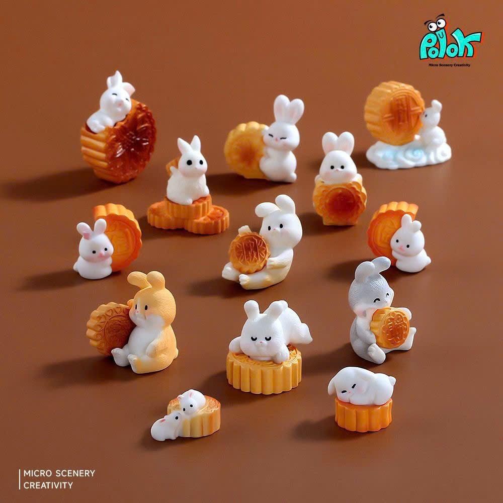  Túi Mù Thỏ Và Bánh Dễ Thương Để Bàn 