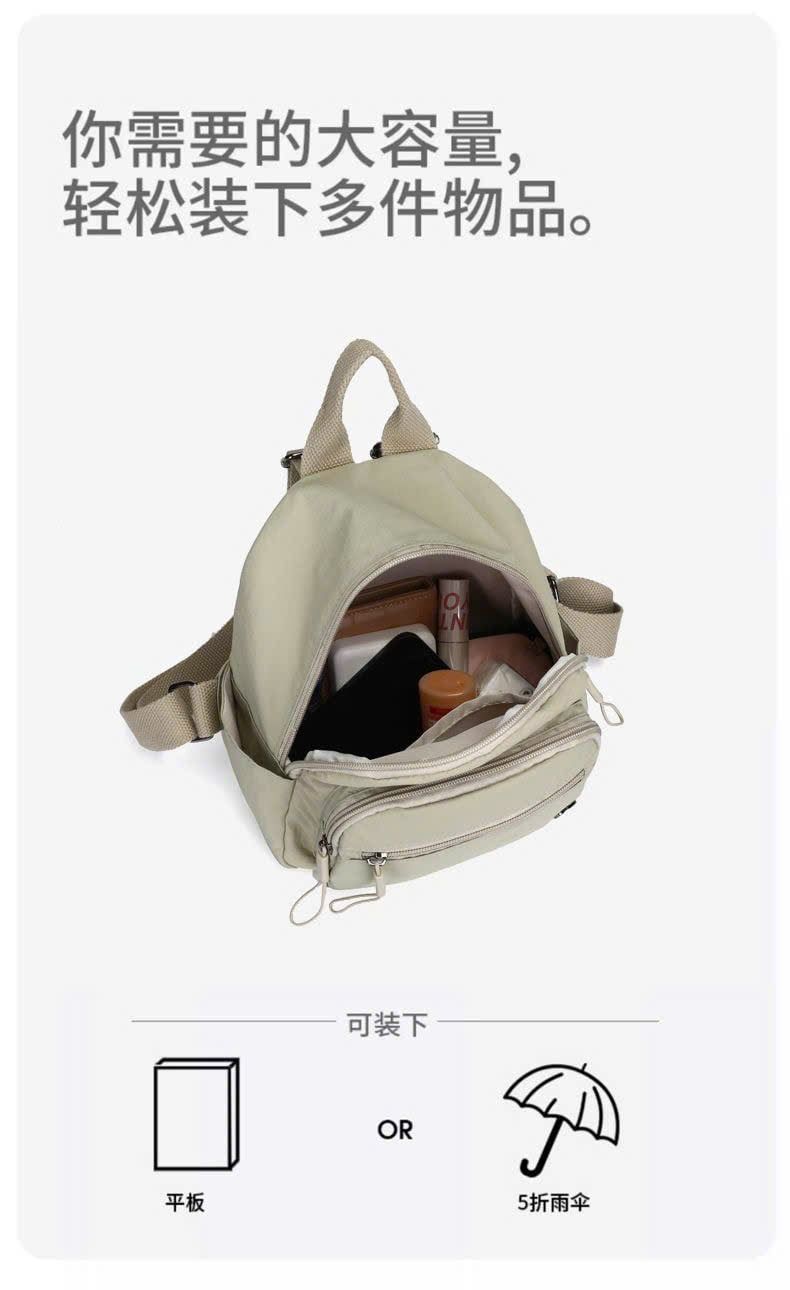  Balo Nylon Nhiều Ngăn 