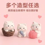  Set Tượng Mini 5 Mèo Con Dễ Thương 