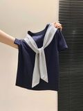  Áo Thun Tay Ngắn Kiểu Hải Quân 