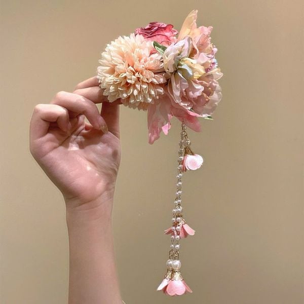  Kẹp Tóc Phong Cách Hanfu Họa Tiết Hoa 