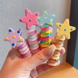  Set 5 Dây Buộc Tóc Lò Xo Hình Ngôi Sao 