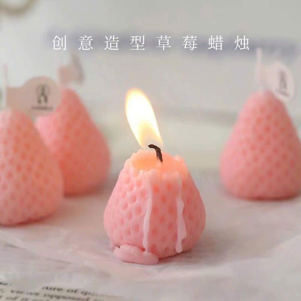  Nến Thơm Hình Quả Dâu Tây 