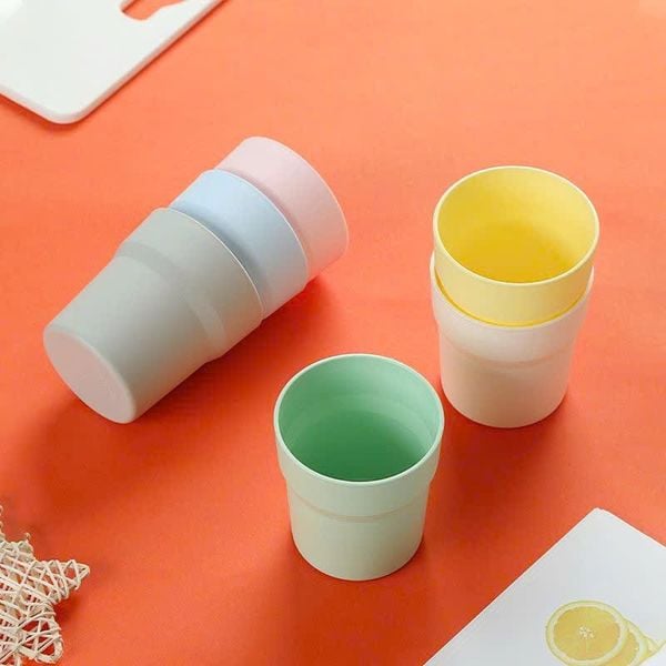  Bộ 6 Cốc Nhựa Nhiều Màu Sắc 