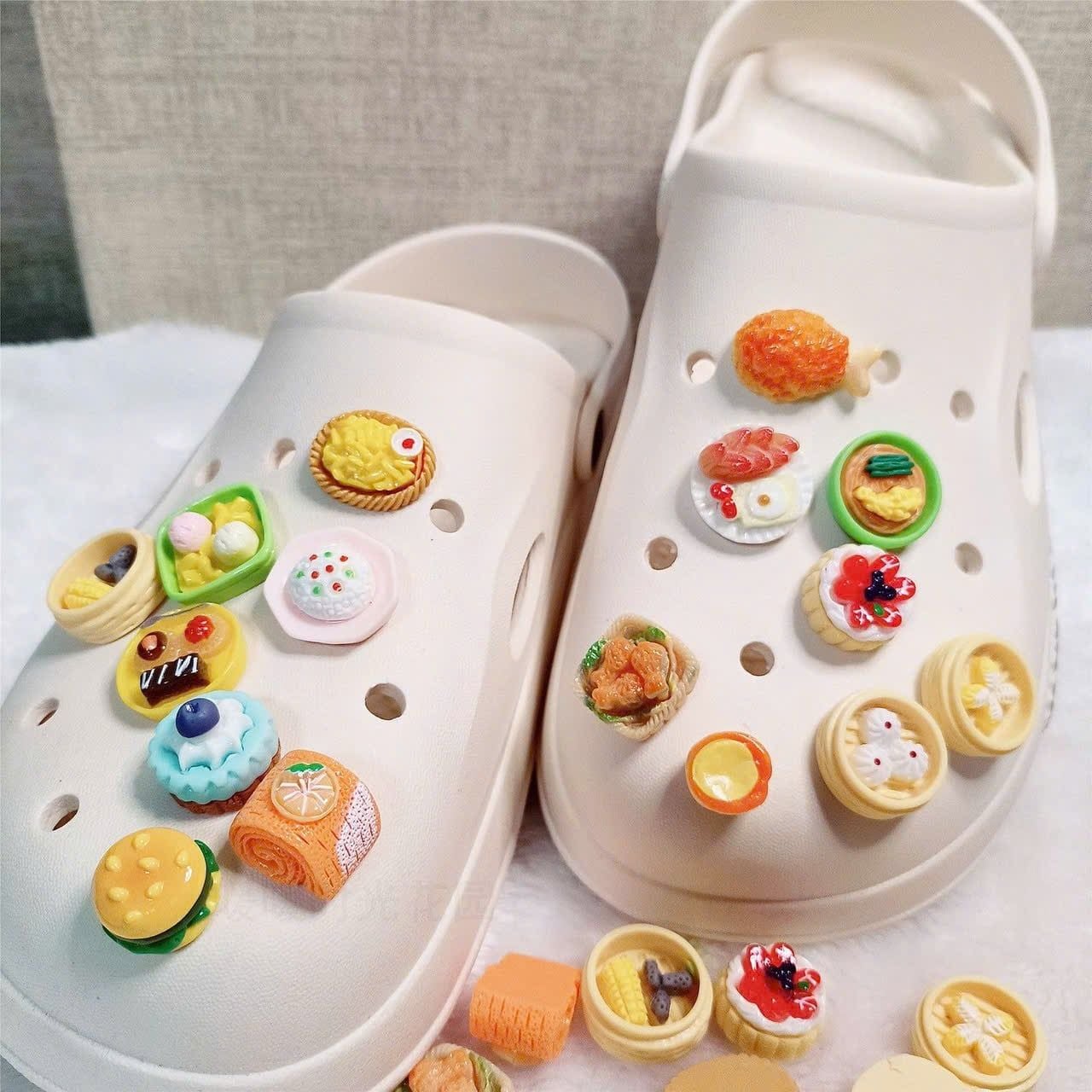 Charm 3D Dimsum Trang Trí Dép Crocs 