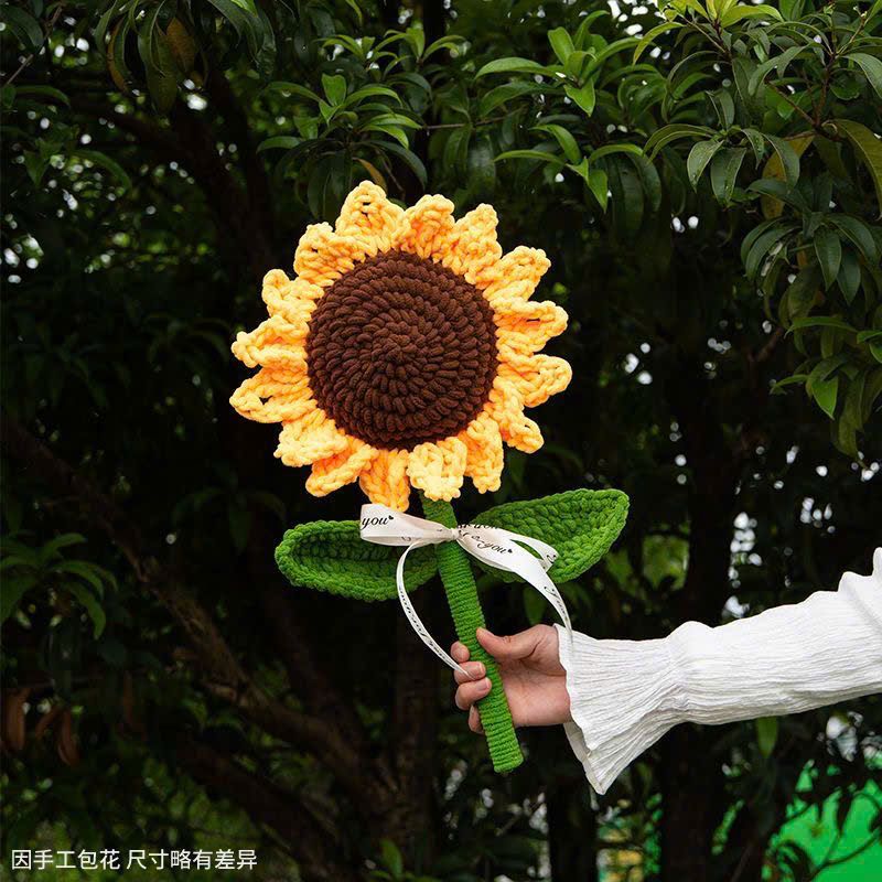  Hoa Hồng, Hoa Hướng Dương Handmade Bằng Len 