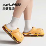  Dép Crocs Hoạ Tiết Bánh hamburger 