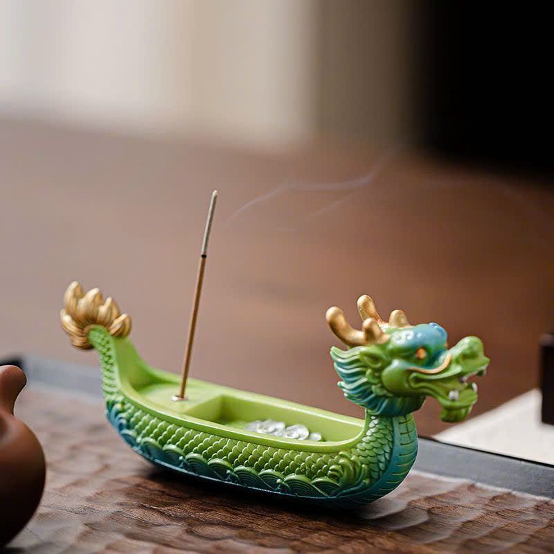 Dụng Cụ Cắm Nhang Hình Thuyền Rồng 