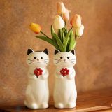  Bình Hoa Hình Chú Mèo Dễ Thương 