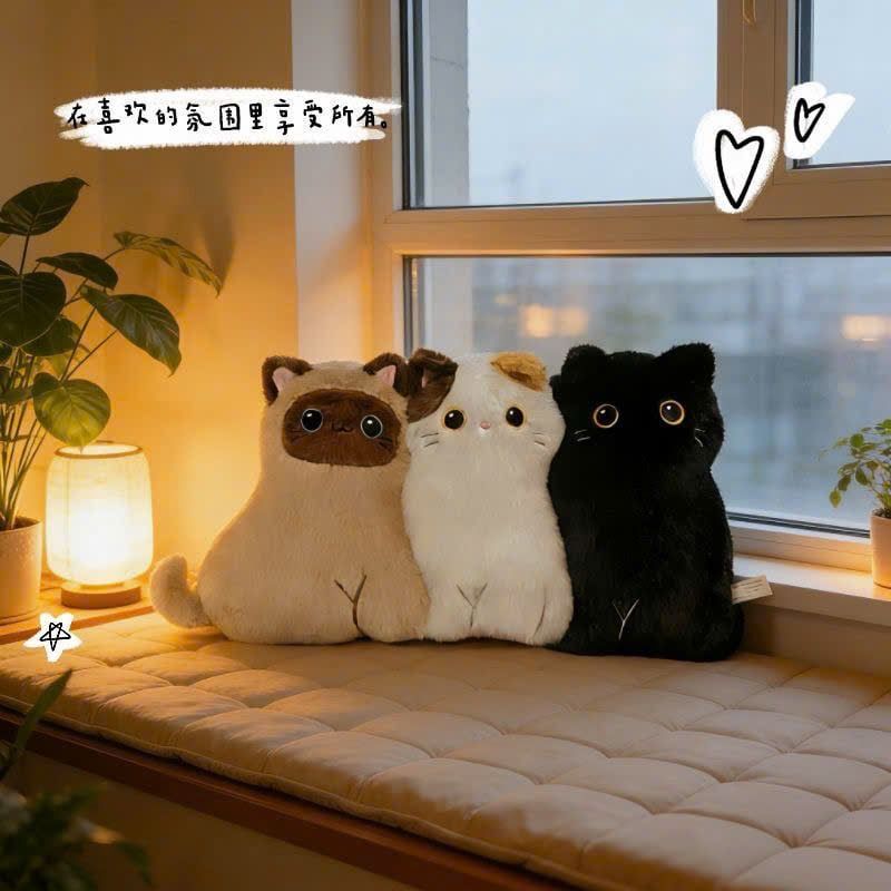  Gối Ôm Chó / Mèo Nhồi Bông Mềm Mại 