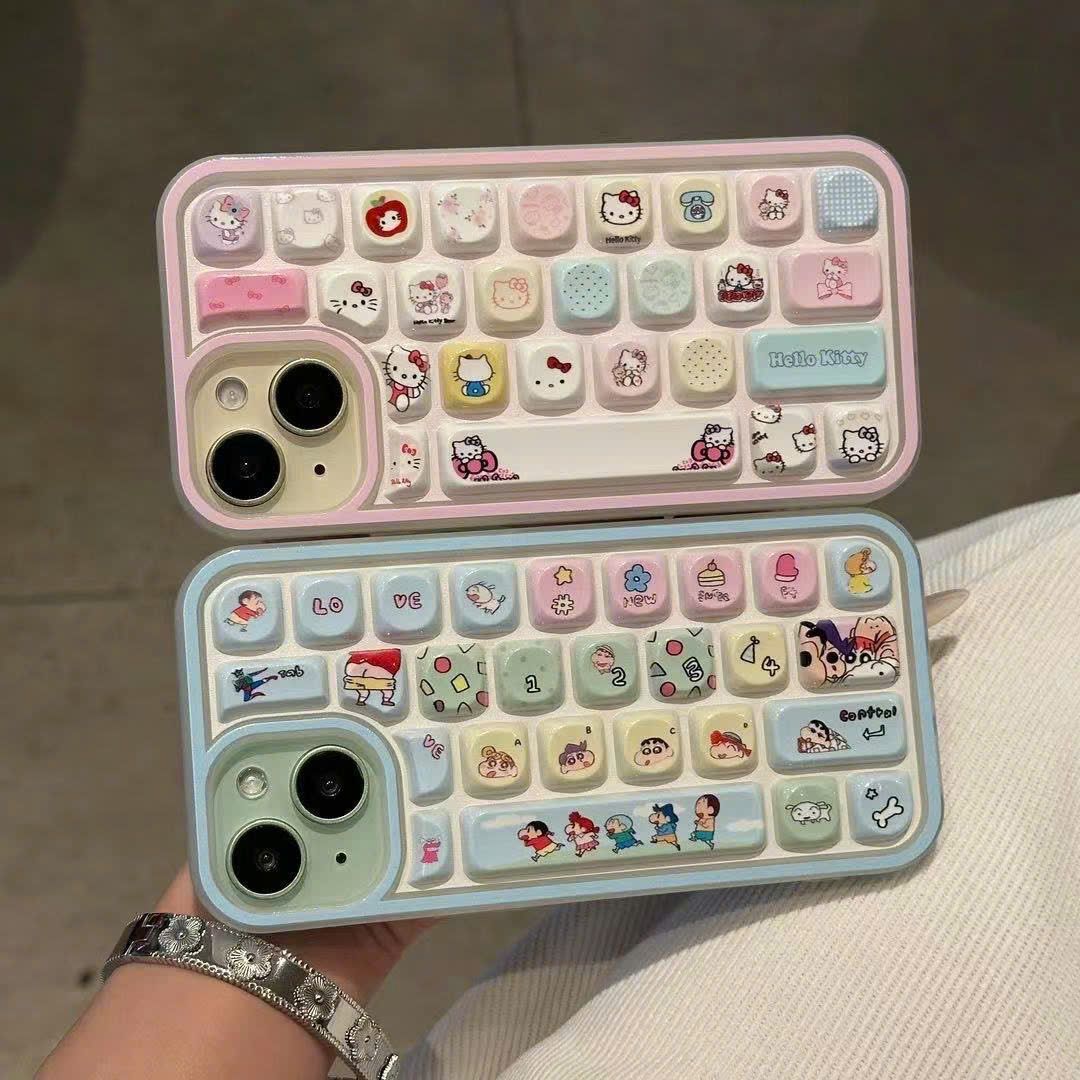  Ốp Lưng Điện Thoại Phong Cách Bàn Phím Hello Kitty 
