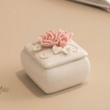  Hộp Sứ Vuông Đa Năng Hoa Hồng 