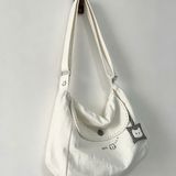  Túi Xách Tote Vải Canvas Màu Trắng Họa Tiết Gấu 
