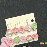  Sét Kẹp Tóc Hình Hoa Và Kem Dễ Thương 