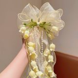  Kẹp Tóc Đính Nơ Voan 