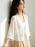  Áo Khoác Cardigan Lửng Mỏng Tay Lỡ 