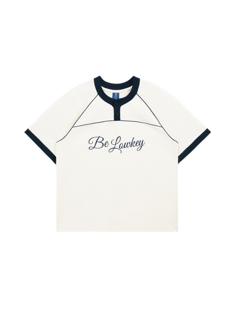 Áo Boxy Phối Viền Be Lowkey - BFTS021