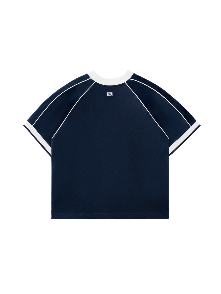 Áo Boxy Phối Viền Be Lowkey - BFTS021