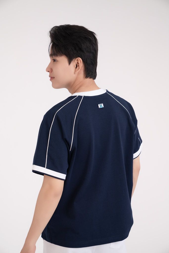 Áo Boxy Phối Viền Be Lowkey - BFTS021