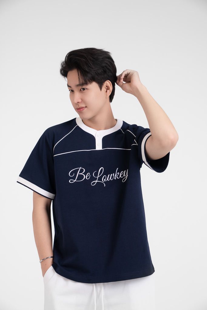 Áo Boxy Phối Viền Be Lowkey - BFTS021